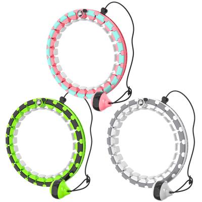 China Slim Waist Silicone ABS Smart Polynesian Dance Auto-rotating Adjustable Waist Hoops Counters Smart Polynesian Dance Hoops for sale