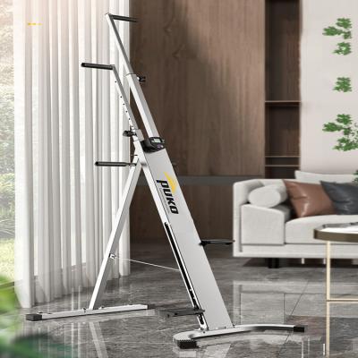 China Portable Folding Vertical Climber Climber Mountain Climber Shapers Stepper Exerciser Adjustable Height Home Use Trainer for sale