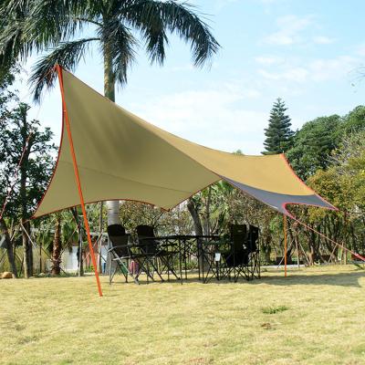 China Patio\Garden\Galvanized Iron Pipe 210T Outdoor Polyester Sun Shade Automatic Cut Out Roof Tent Sun Shelter Awning Camper Trailer With Wind Rope Te koop