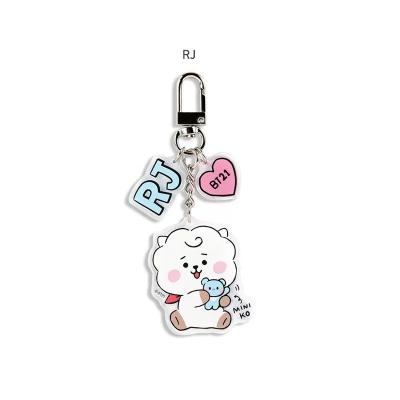 China Fashional Souvenir Gifts Free Sample Custom Acrylic Key Chain KPOP Image BTS Keychains BTS Plastic Key Chain for sale