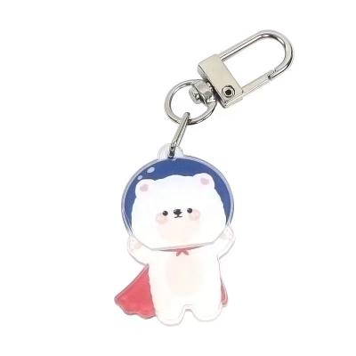 China Wholesale Hot Selling Custom Plastic Key Chain Acrylic Plastic Key Chain for sale