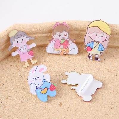 China Eco-Friendly Design Wholesale Nickel Free Logo Acrylic Pins Acrylic Pins Customized For Decoration for sale