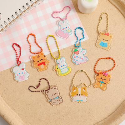 China Wholesale Plastic Clear Acrylic Charm Acrylic Key Chain Custom Double Sided Acrylic Custom Key Chain A2:A3 for sale