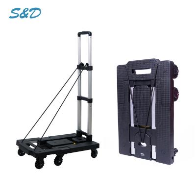 China 150KG Capacity Multi-Function Foldable Folding Trolley Hand Luggage Trolley 50cm*33cm*12.5cm for sale