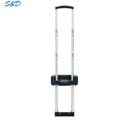 China Suitcase Guangdong Comfort Luggage Parts Foldable Telescopic Suitcase Trolley Handles Adjustable Plastic Flat Luggage Pull Handles for sale