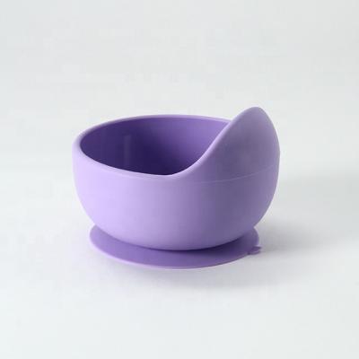 China Multi Colors Durable Silicone Bowl Set Soft Flexible For Baby Feeding for sale