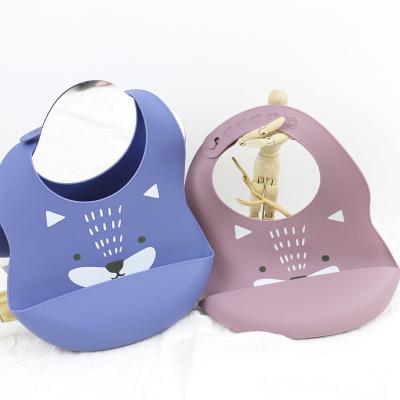 Китай Bib силикона Newborn малыша водоустойчивый напечатанный с уловителем еды не токсическим продается