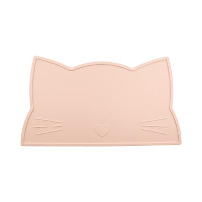 China Cat Face Kids Silicone Placemat, estera de alimentación de Mat Heat Resistant Waterproof de la mesa de comedor del silicón en venta