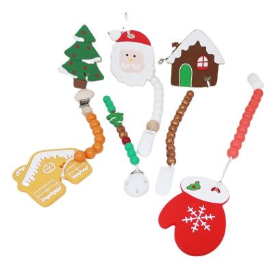 China Árbol de navidad Teether, gotas de goma suaves seguras del silicón de DIY para la dentición en venta