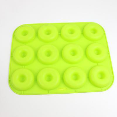 China Mini Doughnut Silicone Mould , Food Grade Silicone Baking Tray for sale