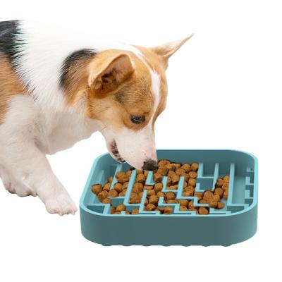 China Wholesale Eco-friendly Pet Bowls Feeders Cat Dog Slow Feeder Anti Choking Cats Food Bowl Slow Eating Dog Bowl à venda