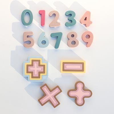 Chine Jouets en silicone personnalisés OEM ODM pour bébés imprimés avec un numéro laser petit tableau 10pcs paquet pour les enfants jeux éducatifs à vendre