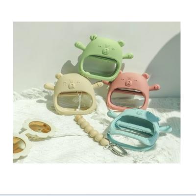 Κίνα PAISEN Custom Soft Teether Toy Teething Hands Νεογέννητο Bpa Free Baby Silicone Teething Mitten για μωρά προς πώληση