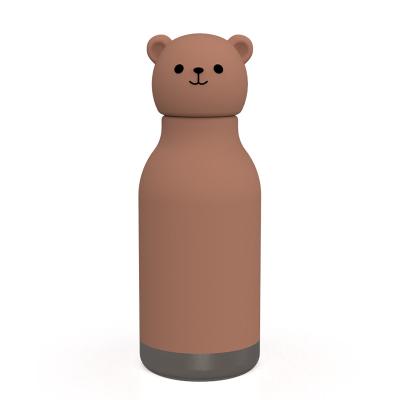 China Diseño de oso original personalizado de calidad alimenticia silicona 304 de acero inoxidable Niños de vuelta a la escuela cumpleaños Tazas de agua para niños Taza de entrenamiento en venta