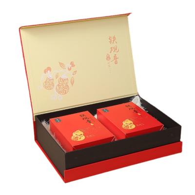 China Recycled materials wholesale custom printed gift box unique packaging tea set gift box for tea packagin for sale