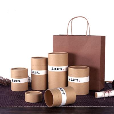 China Custom Eco-friendly Recycled Materials Food Grade Cardboard Tube Packaging Paper Box For Coffee And Tea Packaging for sale