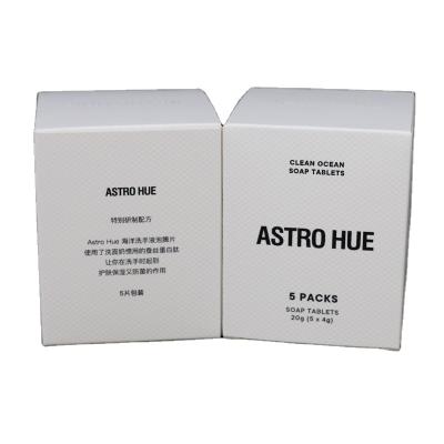 China Recyclable Custom Logo White Paper Box Customized Luxury Printed Cosmetic Packaging for sale