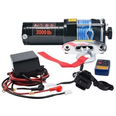 China High Quality ATV/UTV Mini Auto Fast Speed ​​Small 3000lbs Capacity Electric Pull Winch for sale