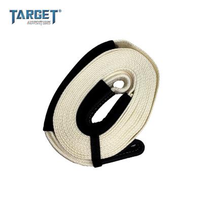 China Genuine Nylon Snatch Strap Towing Strap Good Extension Rate Very Useful Specification 10cm*9m 11T 7.5cm*9m 8T 20% In Car Pulling. for sale