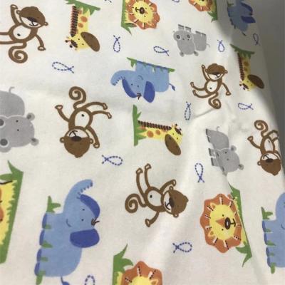 China Burshing And Warming Design Custom Cute Cotton Printed Fabric For Kids / Children for sale