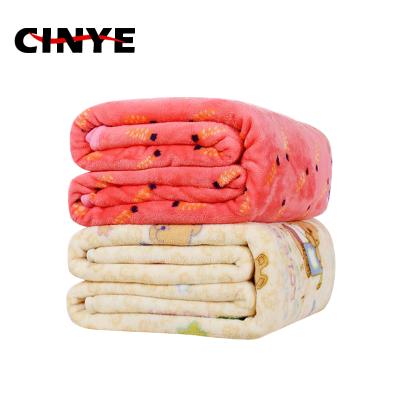 China Hot Sale Shrink-Resistant Life Blankets Comfortable 100% Polyester Flannel Fleece Fabric for sale