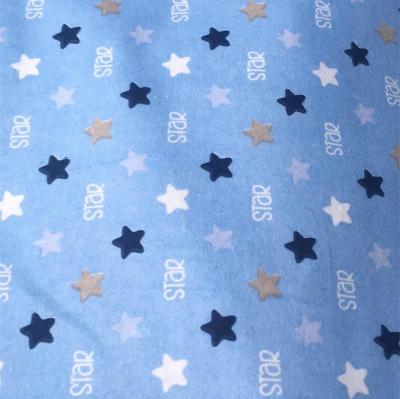 China Sustainable 100%Cotton Flannel Fabric Printed Fabric For Kids Children for sale