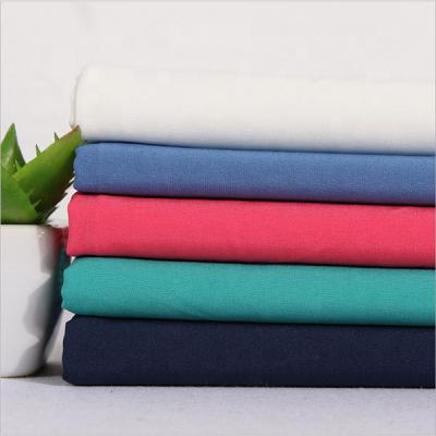 China Shrink-resistant 100% plain dyed twill/cotton poplin fabrics for sale