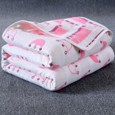 China Anti Pill Baby Muslin Blanket Wrap for sale