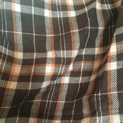 China 2021 hot sale good quality yarn dyed stretch woven cotton fabric flannel twill plaid anti static for sale