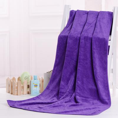 China Custom Compressed Towel Microfiber 80 Polyester 20 Polyamide Microfiber Bath Towel for sale