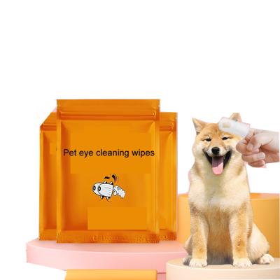 China No Cat Dog Tear Stain Remover Pet Wash Factory Based Cleaning Wet Wipes For Butt And Paws for sale