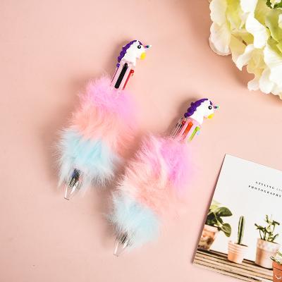 China office & Cute Simple Classic Unique Swan Shape Pen Creative School Style Design Pen Handle Multicolor Drawing Rubber Ballpoint Pen Rubber Pen for sale