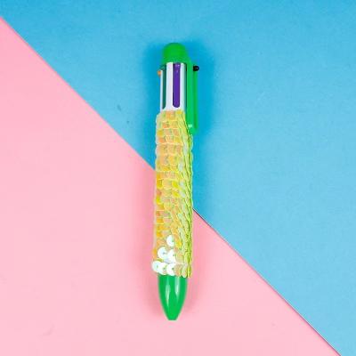 China office & School Pen Korean Stationery Scales Shimmer Supplies Logo High-grade Printing Multicolor Soft Promotional Soft Plastic Shaped Ballpoint Pen for sale