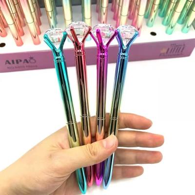 China office & School Pen Hot Selling Multifunctional Luxury Shaped for Kids Cartoon Scented Stationery Carrier Point Diamond Crystal Pen for sale