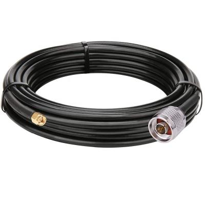 China Telecom Communication 12Dfb 24 Inch 10FT Length RP SMA Male To Type N Male Connector Bulk Head Adapter Kit RG58 LMR240 LMR 240 Extension Cable for sale