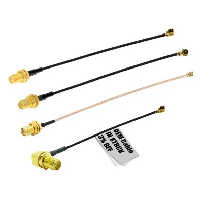 China Waterproof WLAN Ip68 RP Sma Female To Pigtail Rg178 1.37 1.13 Cable , U.Fl IPX Ipex Connector Ipex Antenna To Sma Cable Assembly for sale