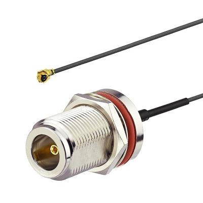 China RF IPX U.fl To N Type Female Pigtail Cable N Type Connect Coaxial Cable for sale