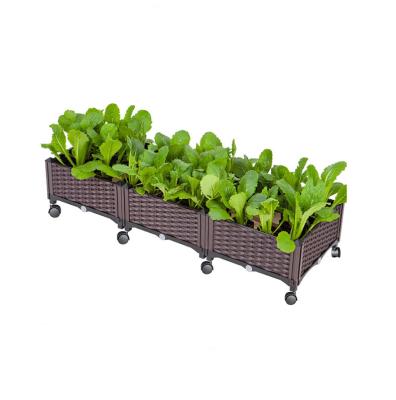 China Corrosion Resistance Factory Direct Sale Mini Price Space Saving Design Vegetable Garden High Bed Flowerpot for sale