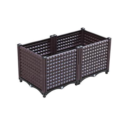 China Factory wholesale indoor outdoor box environmental protection garden vegetable box bed rectangular increased plastic box for sale