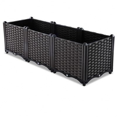 China Modern high quality and low price can be assembled in multiple durable outdoor roof terrace plastic plant box for sale