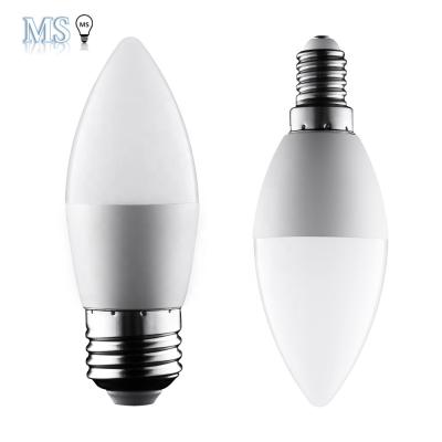 China residential e27 e14 b22 candle light 5w 7w led light pc cover led bulb for sale