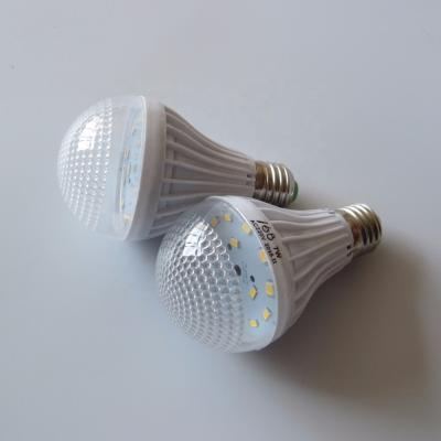 China High quality desktop ball shape plastic led bulb light 12w e14 b22 e27 skd for sale