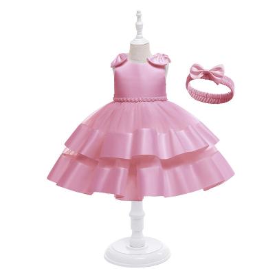 China 2021 New Baby Kids Birthday Party Breathable Bridesmaid Dresses Clothes Ball Gown Princess Dress for sale