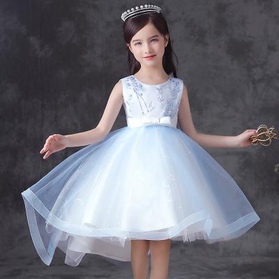 China Washable Ribbon Baby Tutu Dresses Girls Summer Dress Princess Toddler Elegant Sleeveless Luxury Dress for sale