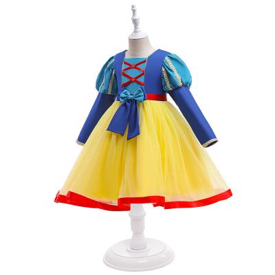 China Children's White Dresses Princess Birthday Party Dress Christmas Costume Halloween Cosplay Washable Fancy Snow for sale