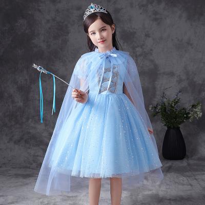 China Breathable Princess Dresses by Gefroren Aisha Long Sleeve Dress Little Girl Cosplay Costume Cape for sale