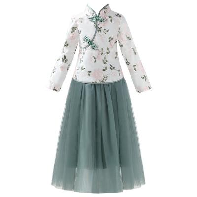 China Breathable Chinese Traditional Girls Dress Han Party Wear Girls Tutu Cos Dresses Baby Kid Girl Dresses for sale