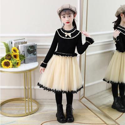 China Breathable Dress Girls Sleeveless Long Layered Bubble Girl Cotton Party Dresses Warm Skirt Clothing Cute Winter for sale