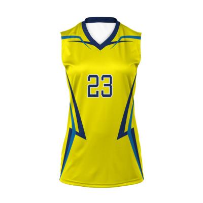 China Anti-Pilling New Stylish Volleyball Uniform Customized Fashion Design Volleyball Wholesale Bulk New Singlet for sale