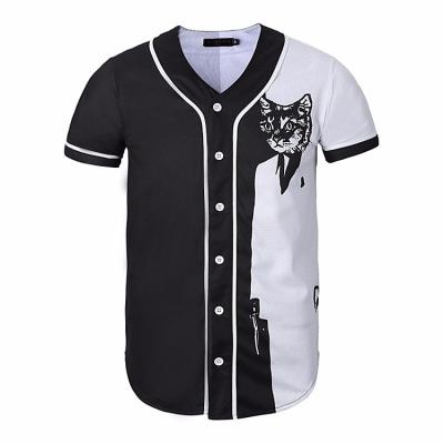 China Custom 100% Polyester Mens Baseball T-shirt Dry Fit Tank Top Antibacterial for sale